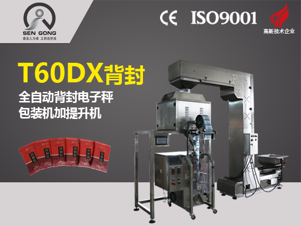 T60DX背封  全自動(dòng)背封電子秤 包裝機(jī)加提升機(jī)